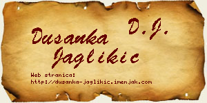 Dušanka Jaglikić vizit kartica